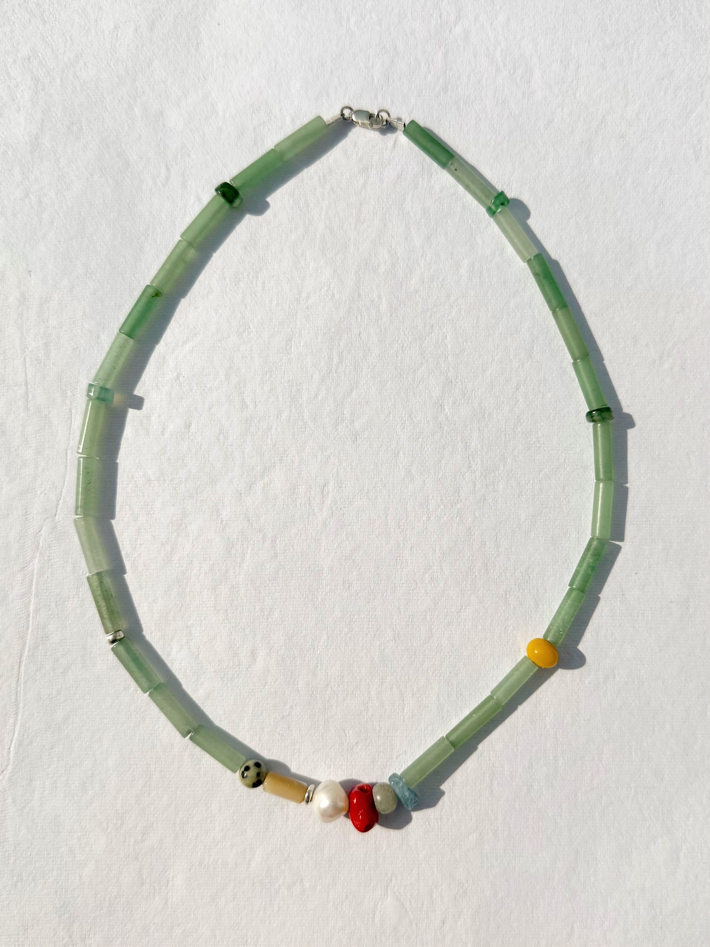 the collector necklace in aloe